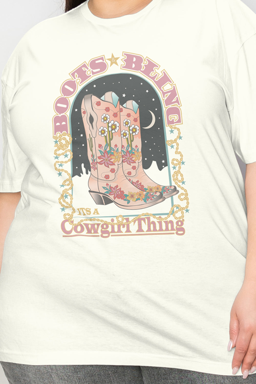 Simply Love Vintage Western Cowgirls Graphic T-Shirt