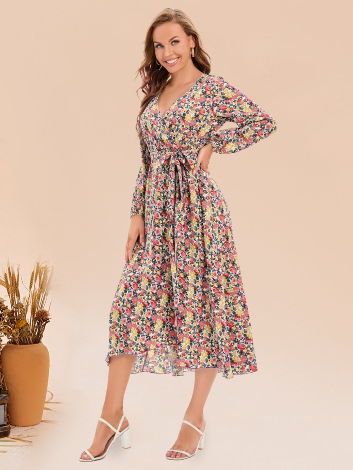 Floral Long Sleeve Dress