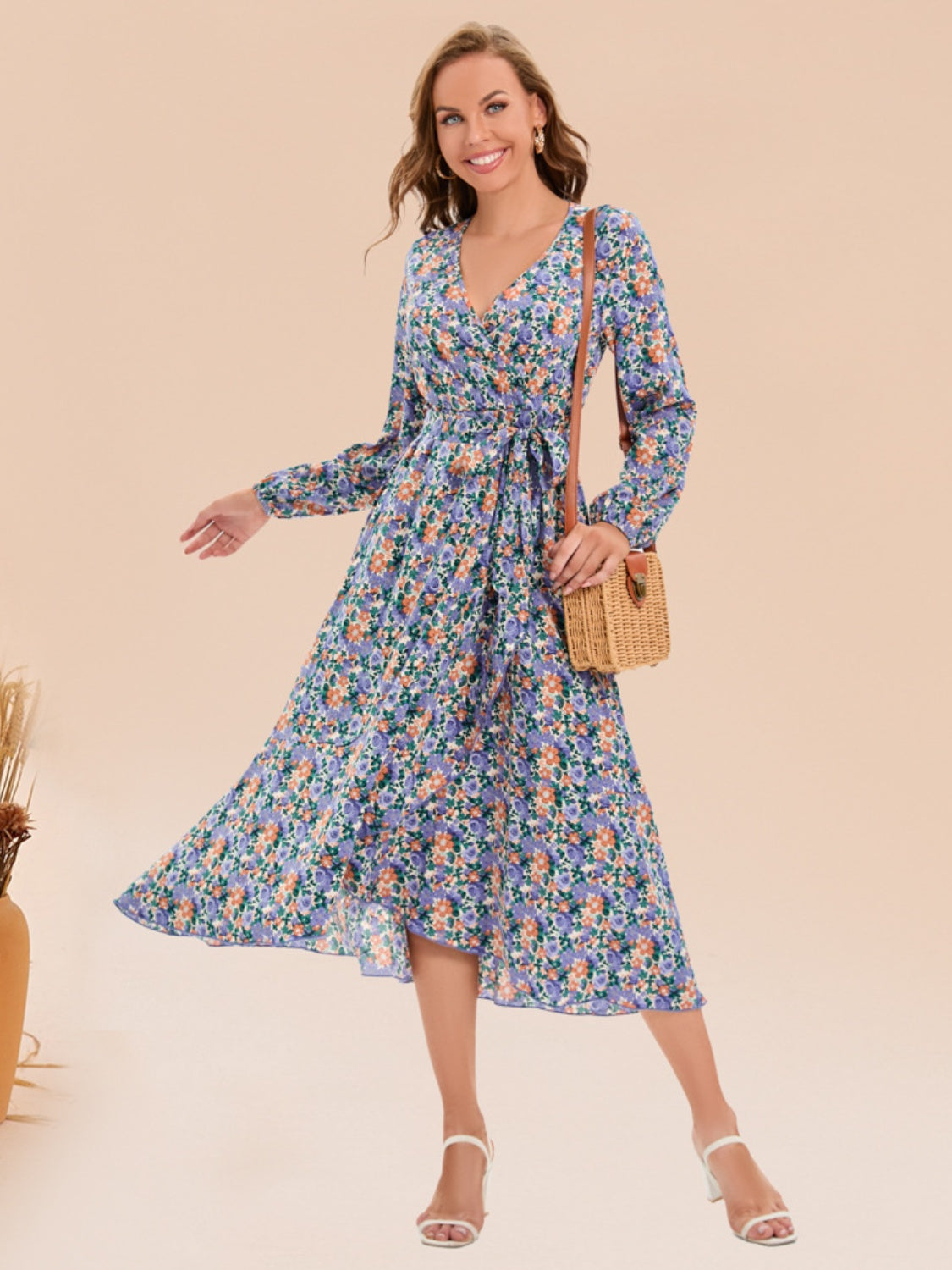 Floral Long Sleeve Dress