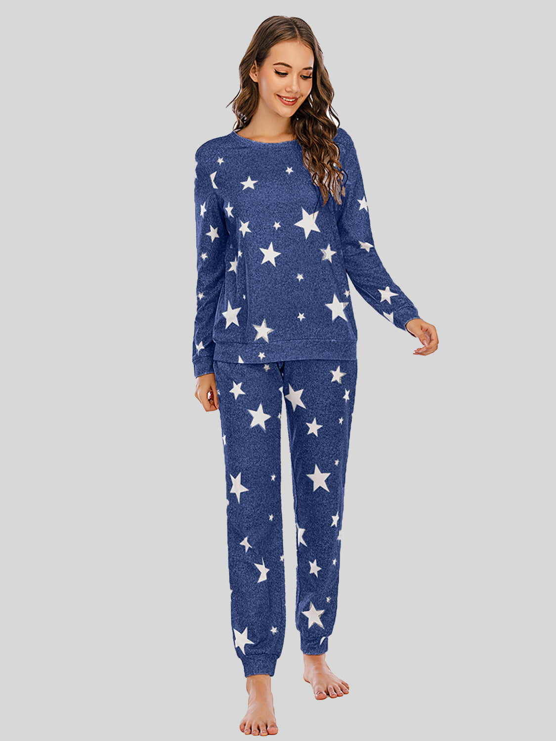 Star Top and Pants (w/Pockets) Lounge Set