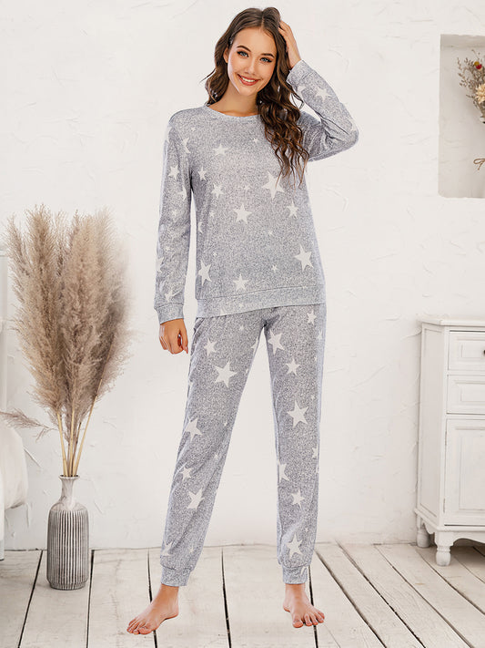 Star Top and Pants (w/Pockets) Lounge Set