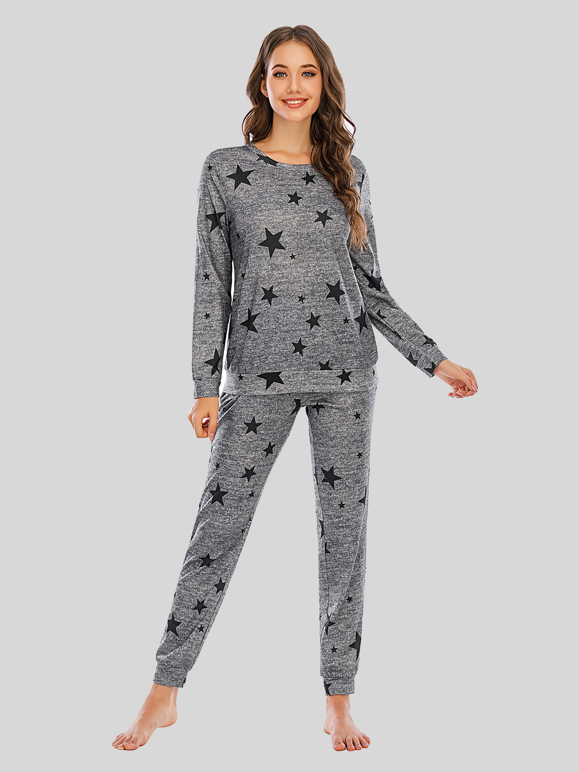 Star Top and Pants (w/Pockets) Lounge Set