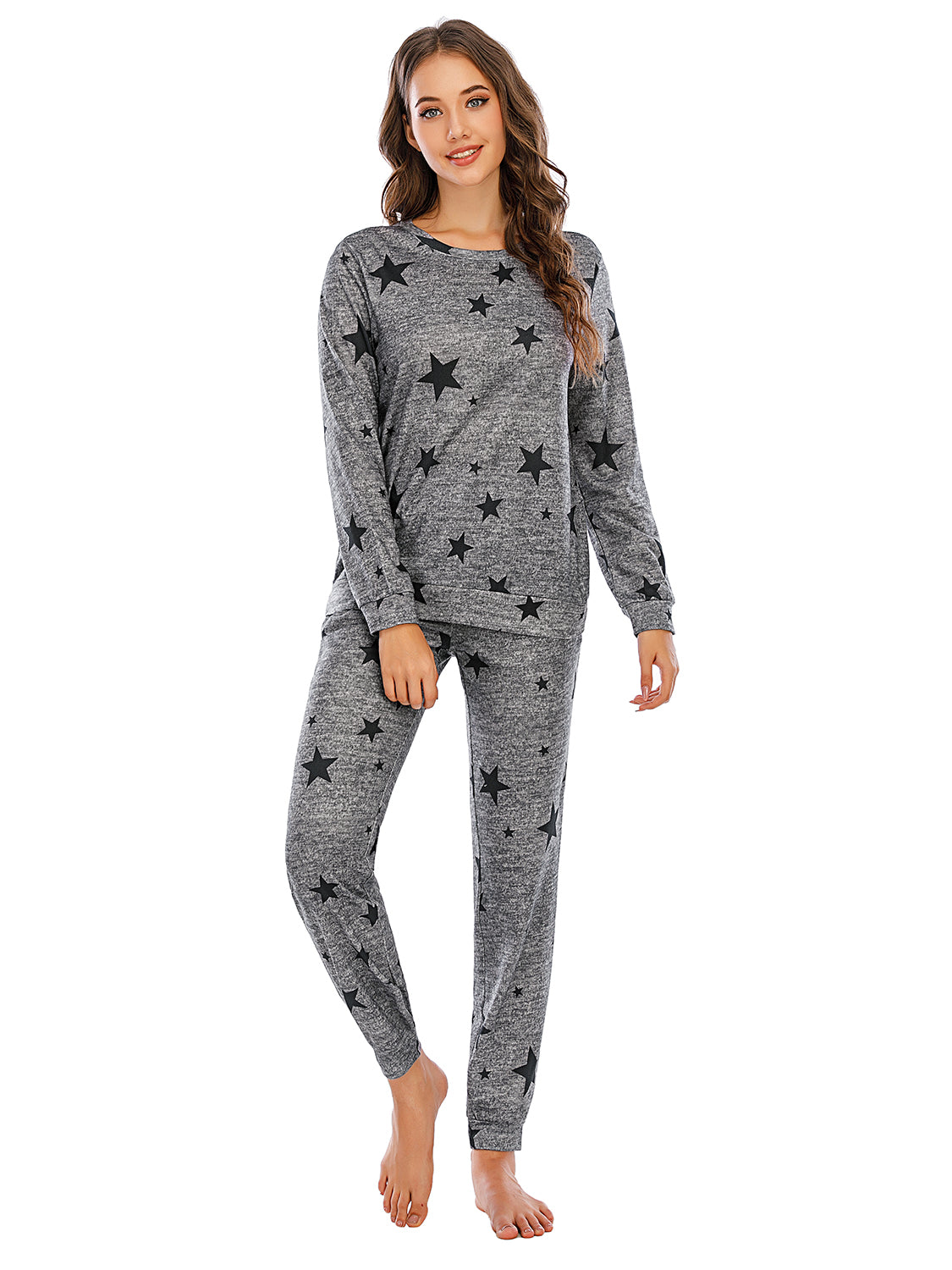 Star Top and Pants (w/Pockets) Lounge Set