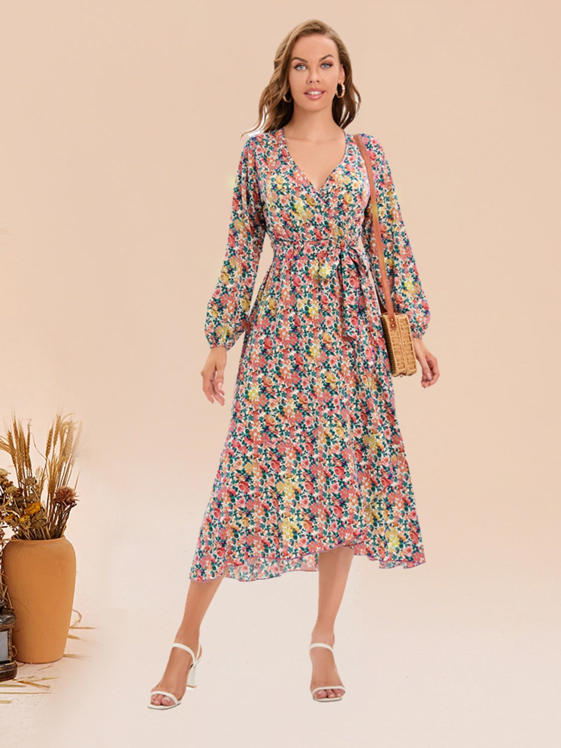 Floral Long Sleeve Dress