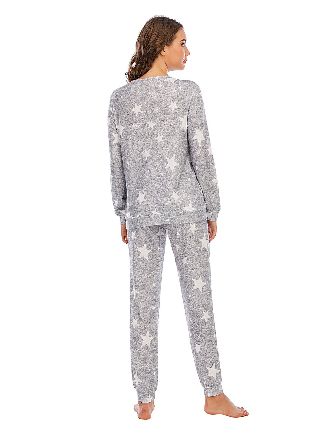 Star Top and Pants (w/Pockets) Lounge Set