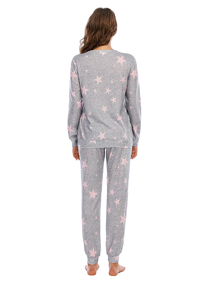 Star Top and Pants (w/Pockets) Lounge Set