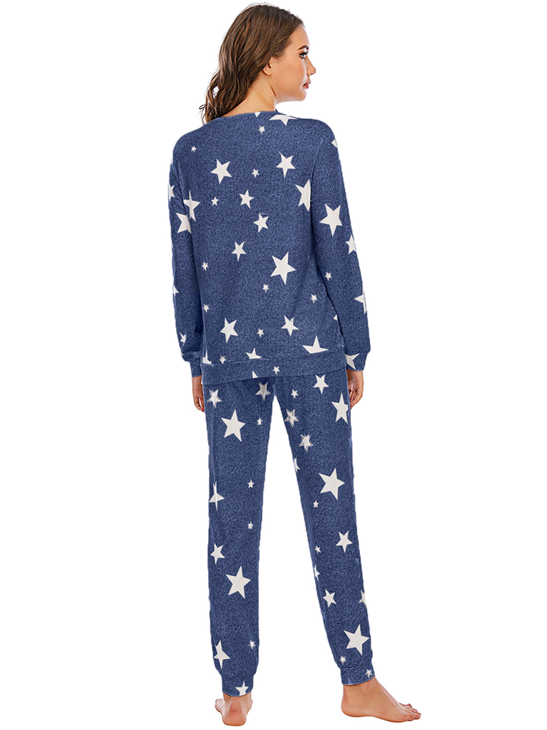 Star Top and Pants (w/Pockets) Lounge Set